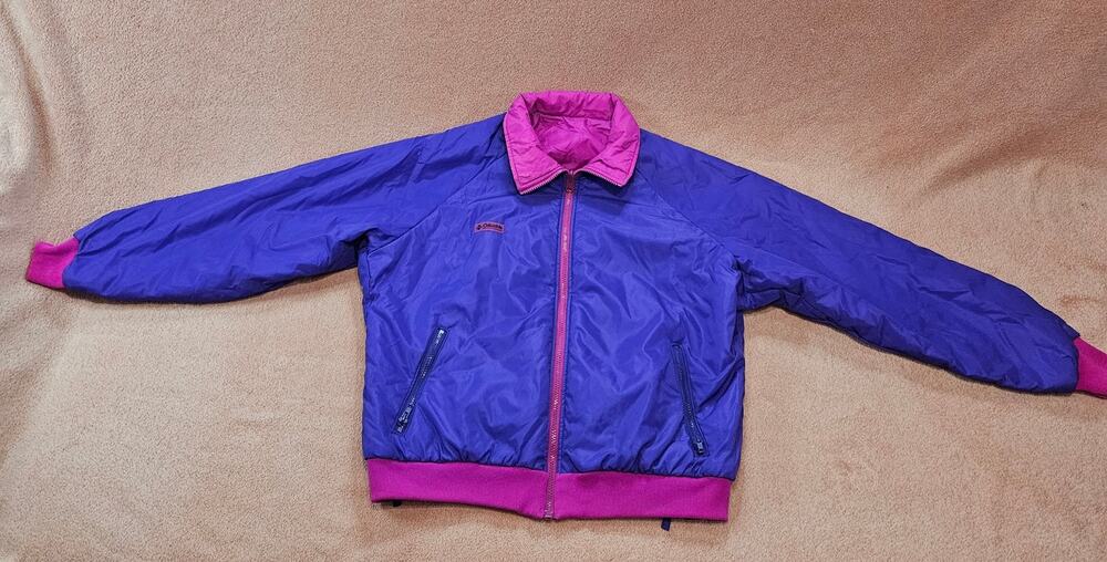 Vintage 90s Columbia Reversible Purple Pink Jacket